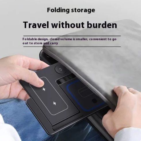 3 In 1 LED Fast Wireless Charger Stand Foldable Charging Station